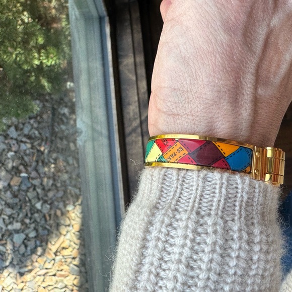Unique Hermes Muti Colored and Gold bracelet - Picture 5 of 8